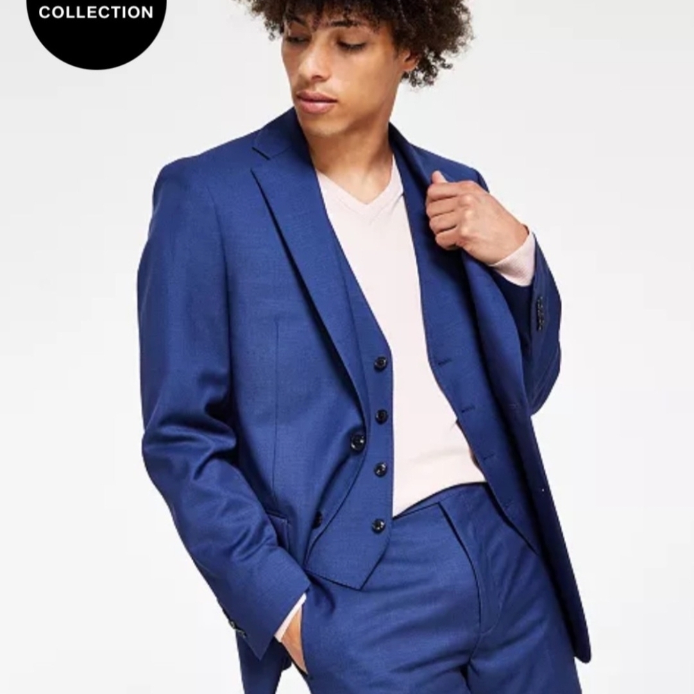 Collection B Royal Blue Men's Suit
